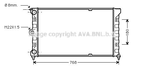 AVA QUALITY COOLING Radiaator,mootorijahutus VWA2037